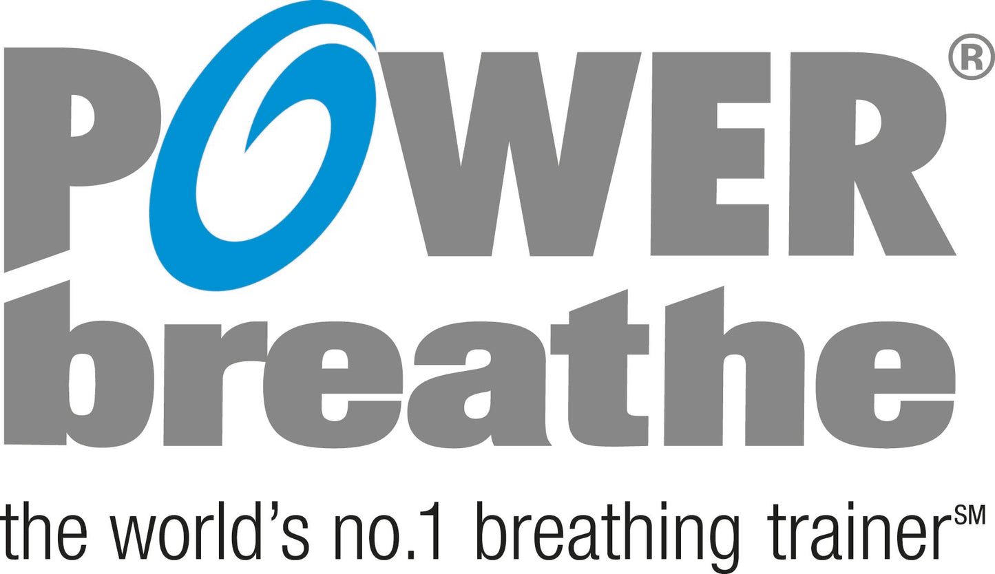 POWERBreathe Breathing Exercise Device - Breathing Trainer & Therapy Tool to Strengthen Breathing Muscles – Blue, Medium Resistance