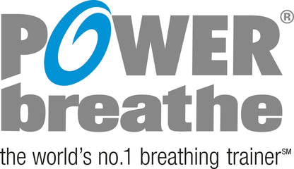 POWERBreathe Breathing Exercise Device - Breathing Trainer & Therapy Tool to Strengthen Breathing Muscles – Blue, Medium Resistance